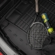 Guminis bagažinės kilimėlis Pro-Line SEAT Tarraco (7 vietų) 2018→ (Be 3 sėdynių eilės, Vieno lygio dugnas, Su skyreliais daiktam