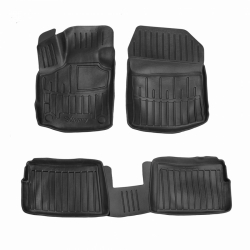 Guminiai 3D kilimėliai RENAULT Twingo II 2007-2014 (Juodos spalvos)