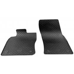Guminiai kilimėliai VOLKSWAGEN Caddy 2020→ (Priekiniai, Su originaliais tvirtinimais, Juodos spalvos)
