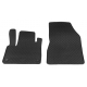 Guminiai kilimėliai RENAULT Kangoo 2021→ (Priekiniai, Su originaliais tvirtinimais, Juodos spalvos)