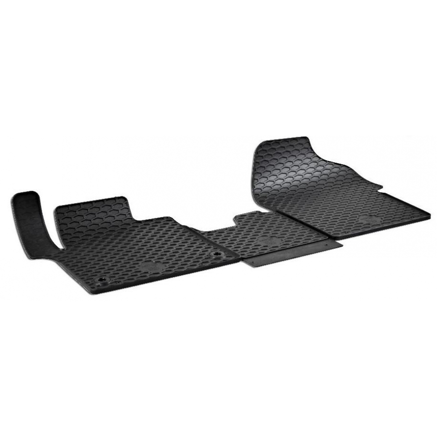Guminiai kilimėliai PEUGEOT Expert 2016→ (Su originaliais tvirtinimais, Juodos spalvos)