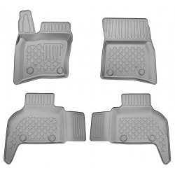 Guminiai (TPE) kilimėliai GuardLiner 3D LAND ROVER Defender (L663) (7 vietų) 2020→ (2 eilės, Paaukštintais kraštais)