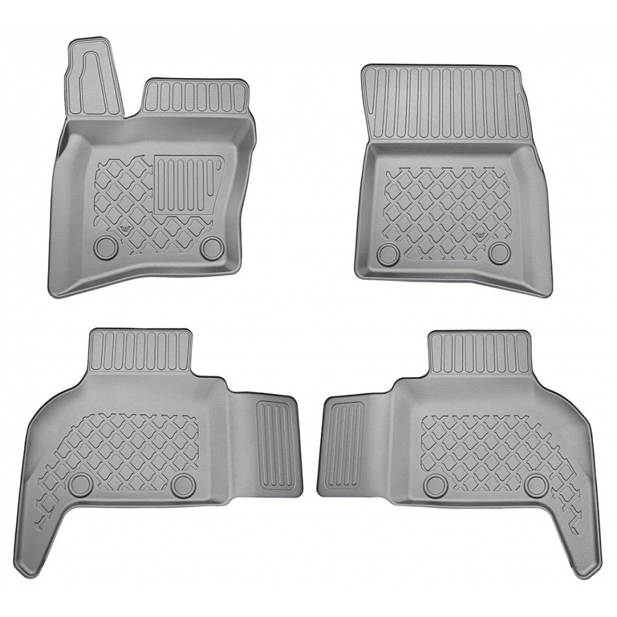 Guminiai (TPE) kilimėliai GuardLiner 3D LAND ROVER Defender (L663) (7 vietų) 2020→ (2 eilės, Paaukštintais kraštais)