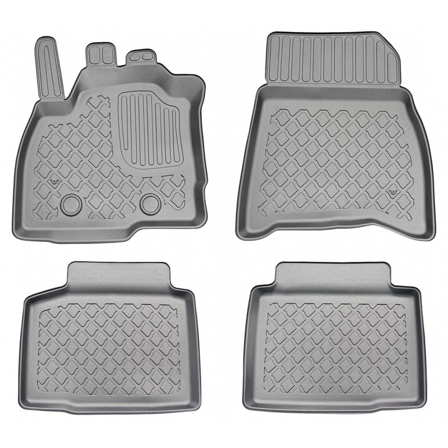 Guminiai (TPE) kilimėliai GuardLiner 3D DACIA Bigster Mild Hybrid (MHEV) 2025→ (Paaukštintais kraštais)