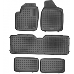 Guminiai kilimėliai SEAT Alhambra 7 vietų 1995-2010 (Paaukštintais kraštais)