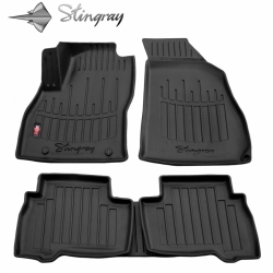 Guminiai 3D kilimėliai FIAT Fiorino III 2008-2021 (Juodos spalvos)