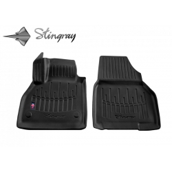 Guminiai 3D kilimėliai MERCEDES BENZ Citan W415 2012-2020 (Priekiniai, Juodos spalvos)