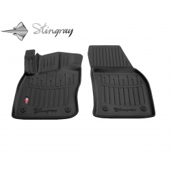 Guminiai 3D kilimėliai VOLKSWAGEN Caddy IV 2020→ (Priekiniai, Juodos spalvos)