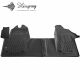Guminiai 3D kilimėliai NISSAN NV400 2010-2021 (Priekiniai, Juodos spalvos)