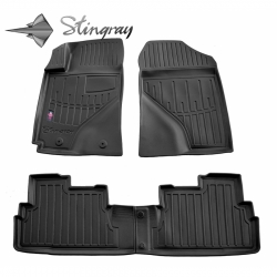 Guminiai 3D kilimėliai TOYOTA Corolla Verso ZER/ZZE 2004–2009 (Juodos spalvos)