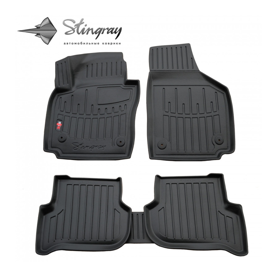 Guminiai 3D kilimėliai SEAT Altea XL 2005-2015 (Juodos spalvos)